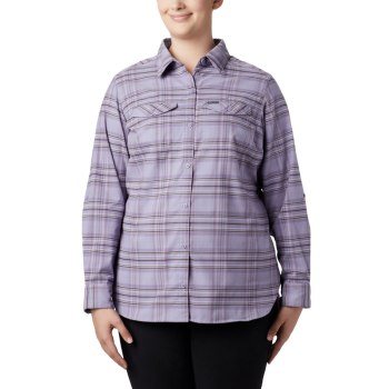 Columbia Ženske Košulje - Silver Ridge Long Sleeve Flannel Top Plus Size Visebojne | ZVKN-81256